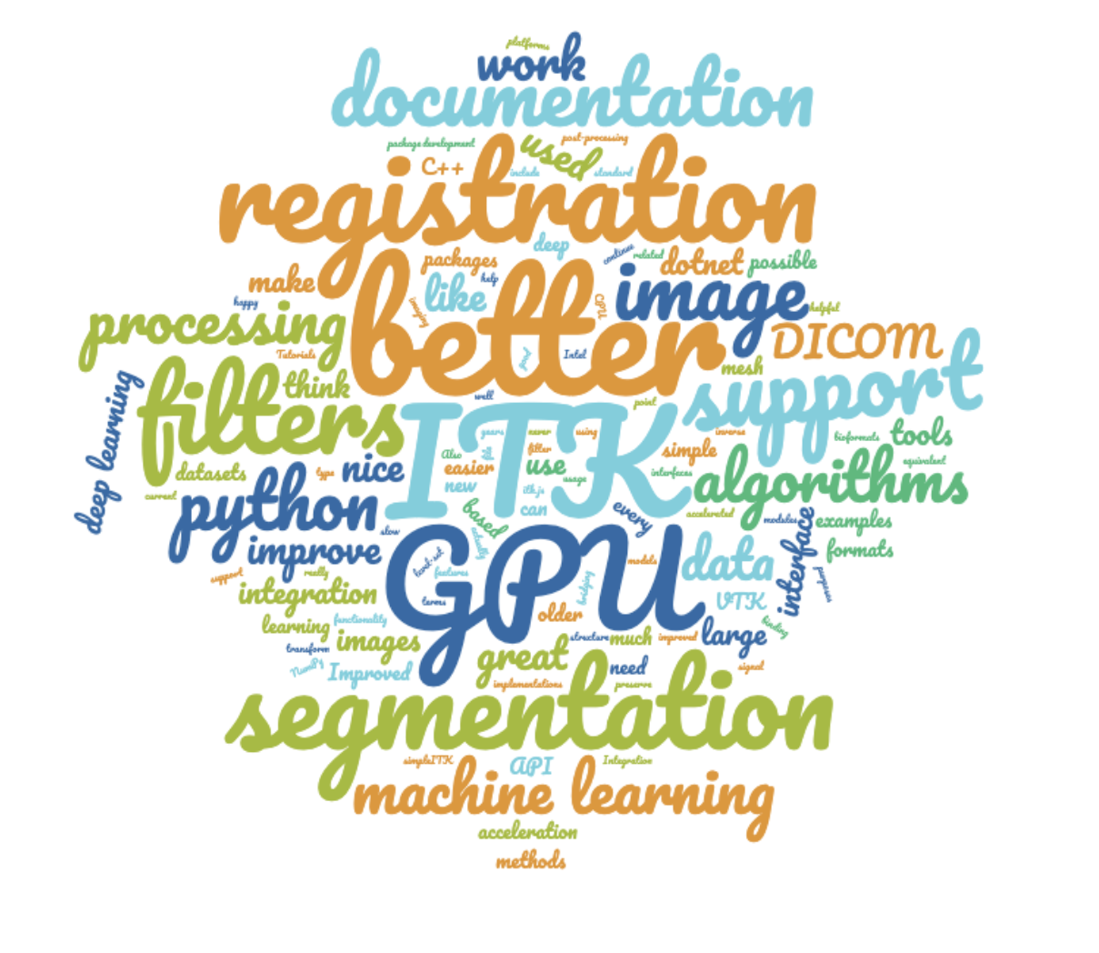 ITK Survey word cloud